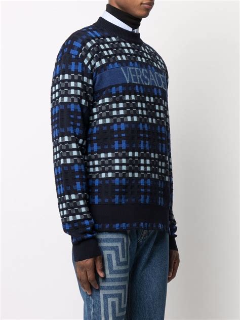 berretto versace tartan|versace sweaters for men.